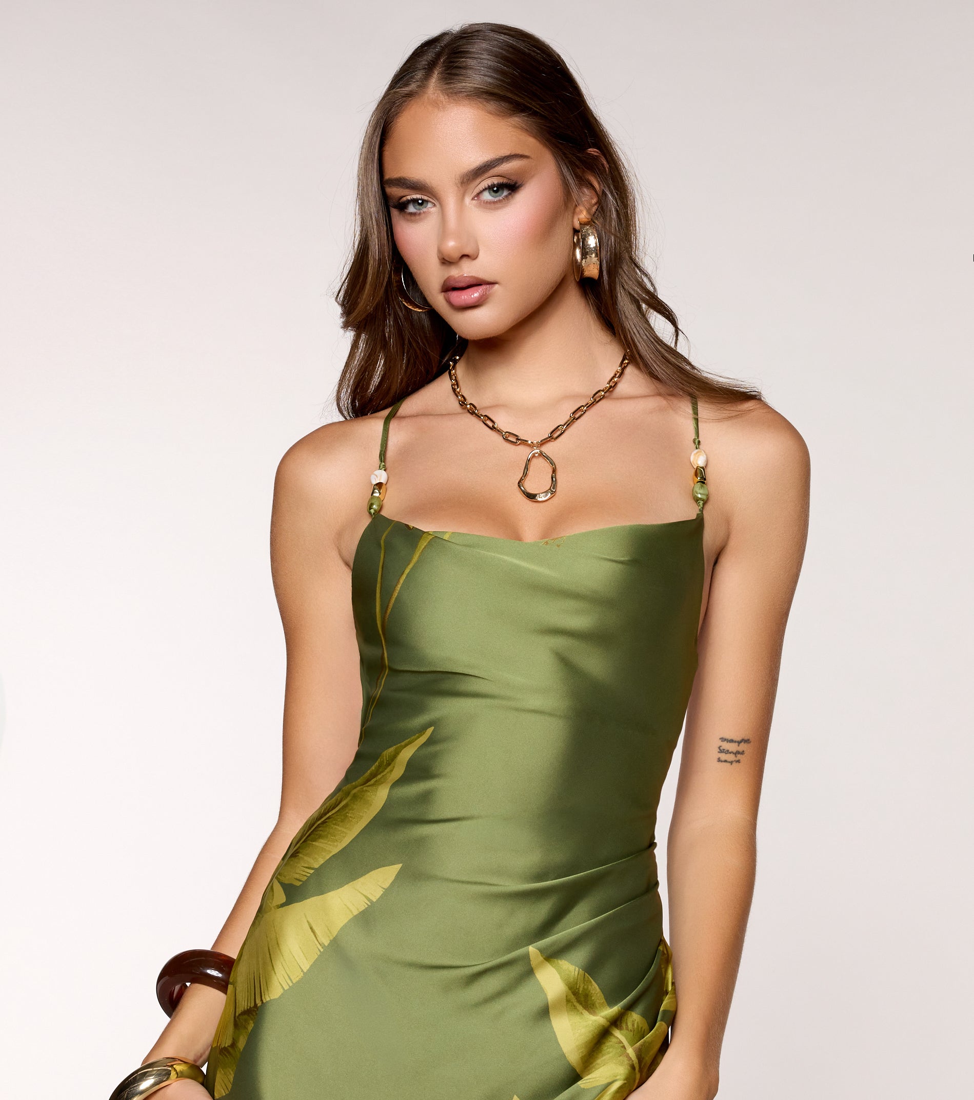 Island Intentions Satin Mini Dress