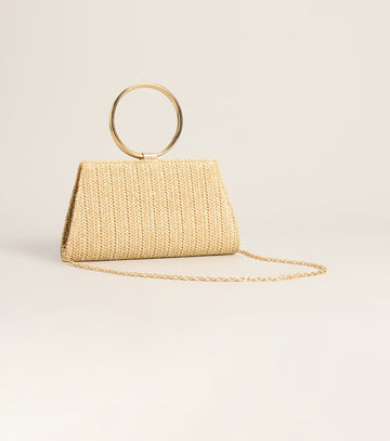 Chic On Arrival O-Ring Straw Clutch