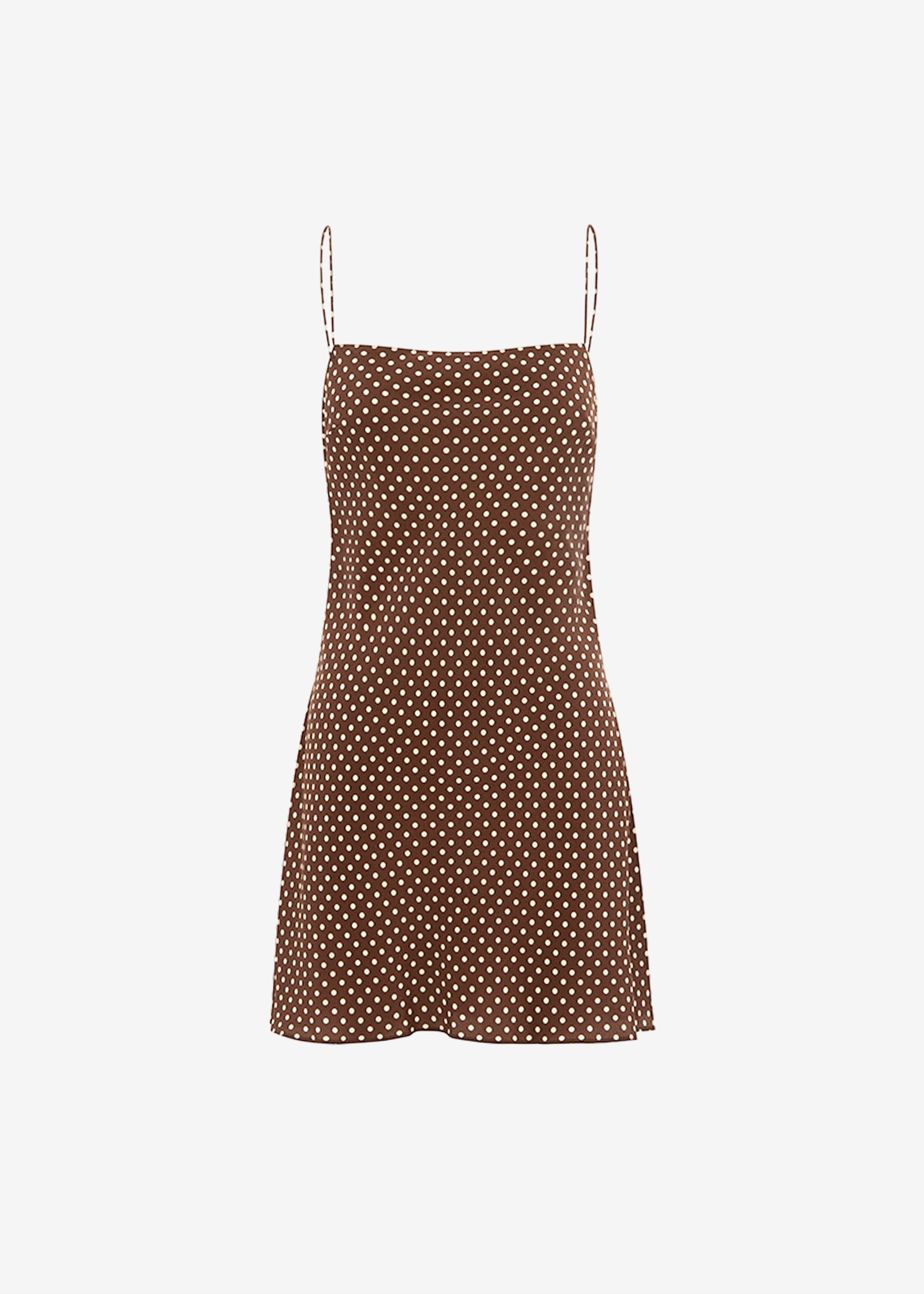 Matteau Square Slip Mini Dress - Polka Dot
